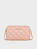 Mini Apfra Quilted Crossbody Bag_Light Pink