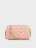Mini Apfra Quilted Crossbody Bag_Light Pink