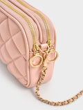 Mini Apfra Quilted Crossbody Bag_Light Pink