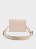 CHARLES & KEITH Adelie Envelope Crossbody Bag Oat