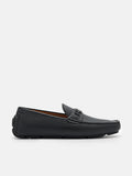 PEDRO Icon Leather Driving Shoes-Black