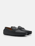 PEDRO Icon Leather Driving Shoes-Black