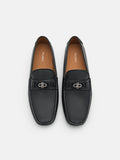 PEDRO Icon Leather Driving Shoes-Black
