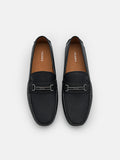 PEDRO Steven Leather Horsebit Driving Shoes - Black