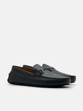 PEDRO-Dale Leather Horsebit Driving Shoes black