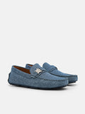 PEDRO Kane Leather Driving Shoes-Blue