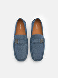 PEDRO Kane Leather Driving Shoes-Blue