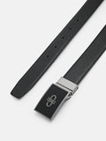 PEDRO-Icon Leather Reversible Tang Belt Black