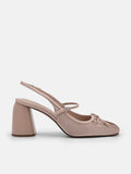 PEDRO Linea Slingback Pumps-Nude