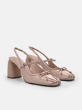 PEDRO Linea Slingback Pumps-Nude
