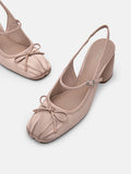 PEDRO Linea Slingback Pumps-Nude