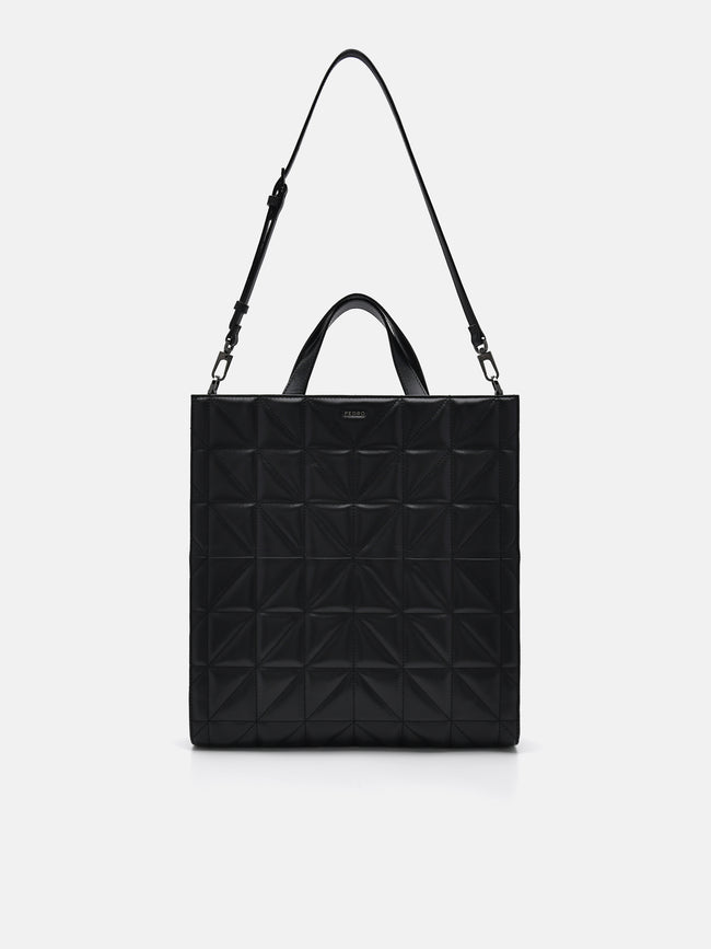 PEDRO Studio Kayla Leather Tote Bag in Pixel-Black