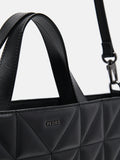 PEDRO Studio Kayla Leather Tote Bag in Pixel-Black