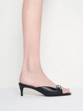 CHARLES & KEITH Leslie Kitten-Heel Mules_Black