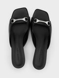 CHARLES & KEITH Leslie Kitten-Heel Mules_Black