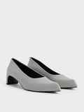 CHARLES & KEITH Women Lorde Blade-Heel Pointed-Toe Pumps_Grey