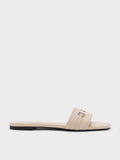 CHARLES & KEITH Leslie Slide Sandals_Beige