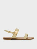 CHARLES & KEITH Yvette Double-Strap Sandals_Green