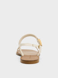 CHARLES & KEITH Yvette Double-Strap Sandals_Chalk