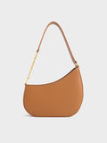 CHARLES & KEITH Women Agatha Chain-Strap Shoulder Bag_Chocolate