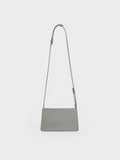CHARLES & KEITH Structured Boxy Shoulder Bag_Grey