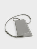 CHARLES & KEITH Structured Boxy Shoulder Bag_Grey