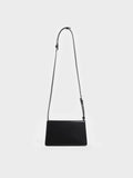 CHARLES & KEITH Structured Boxy Shoulder Bag_Noir