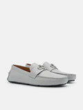 PEDRO Icon Leather Driving Shoes - Grey