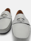 PEDRO Icon Leather Driving Shoes - Grey