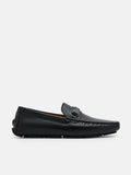 PEDRO Edge Leather Driving Shoes - Black