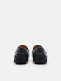 PEDRO Edge Leather Driving Shoes - Black