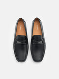 PEDRO Edge Leather Driving Shoes - Black