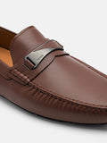 PEDRO Edge Leather Driving Shoes - Brown
