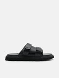 PEDRO Velcro Slide Sandals - Black