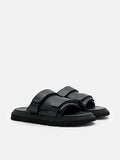 PEDRO Velcro Slide Sandals - Black