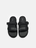 PEDRO Velcro Slide Sandals - Black