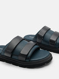 PEDRO Velcro Slide Sandals - Navy