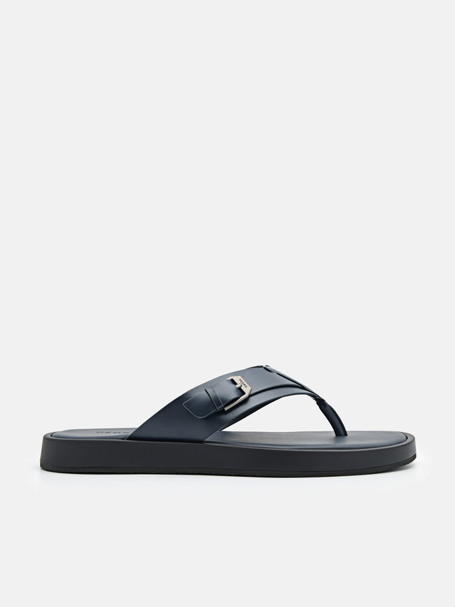 PEDRO Buckle Thong Sandals - Navy