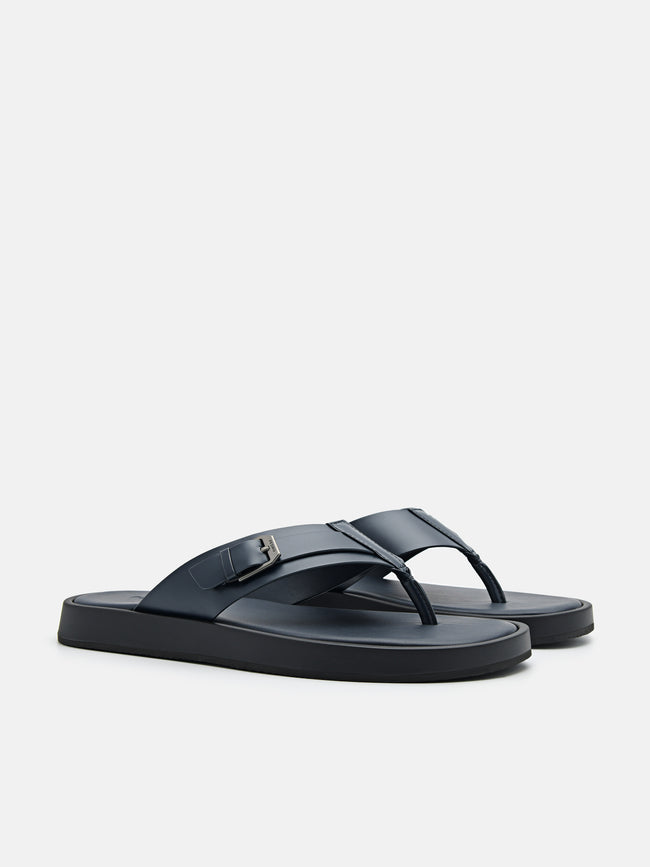 PEDRO Buckle Thong Sandals - Navy