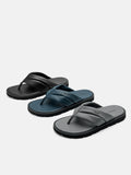 PEDRO Pleated Thong Sandals - Black