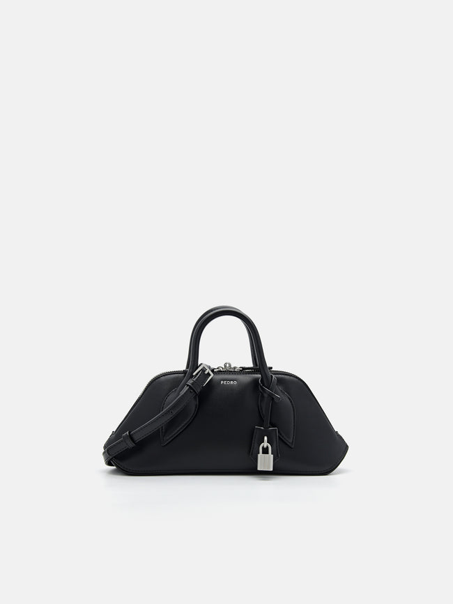 PEDRO Trapezoid Handbag-Black