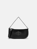 PEDRO Icon Oiled Leather Studded Shoulder Bag - Black