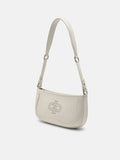 PEDRO Icon Oiled Leather Studded Shoulder Bag - Chalk