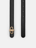 PEDRO Icon Leather Tang Belt - Black