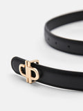PEDRO Icon Leather Tang Belt - Black