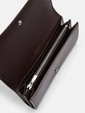 PEDRO Icon Leather Long Wallet-Dark brown