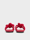 CHARLES & KEITH Clover-Knot Slide Sandals_Red