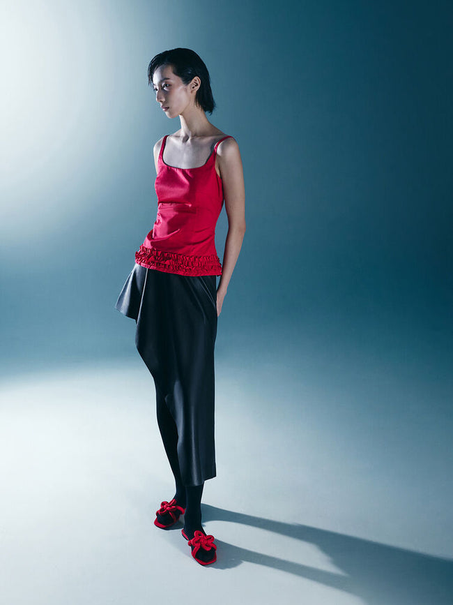 CHARLES & KEITH Clover-Knot Slide Sandals_Red