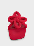 CHARLES & KEITH Clover-Knot Slide Sandals_Red