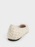 CHARLES & KEITH Tweed Bow Ballet Flats_Multi